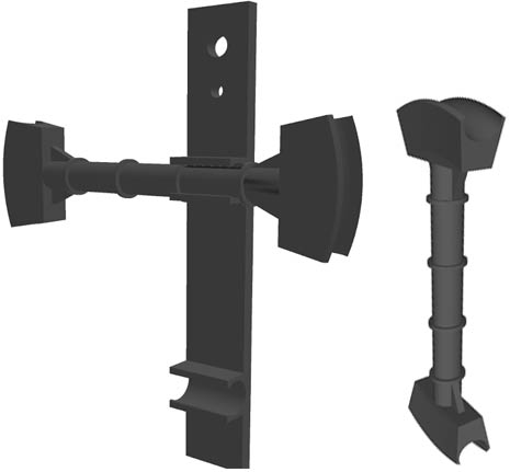 Reggi curva impianto radiante